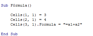 Image añadir una fórmula con VBA