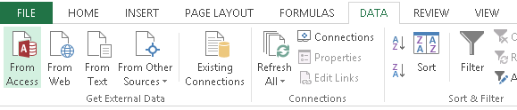 Botón para importar datos de access a Excel