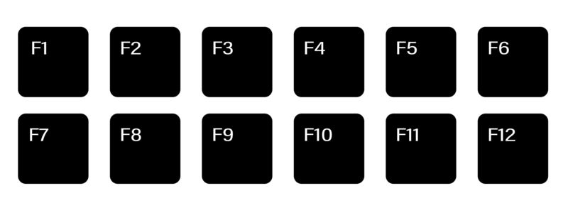 Teclas de función F1-F12